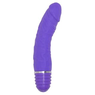 6" Silicone Bendable Buddy Vibrator - Purple