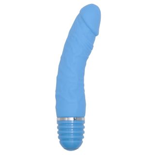 6" Silicone Bendable Buddy Vibrator - Light Blue