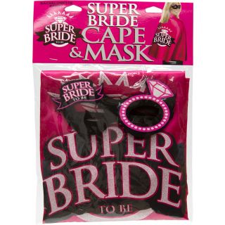 Bachelorette Super Bride - Cape & Mask Set