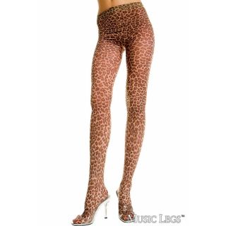 Music Legs – Opaque Pantyhose – Leopard – One Size 
