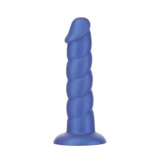Pure Love®  -  8" Twisted Dong - Large - Blue