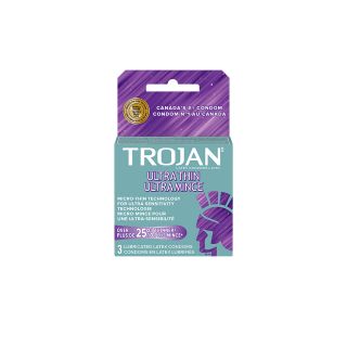 Trojan Ultra Thin Condoms - 3 Pack