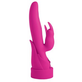 BMS - Swan - Adore Petite Elegance- Dual Silicone Vibrator - Hot Pink