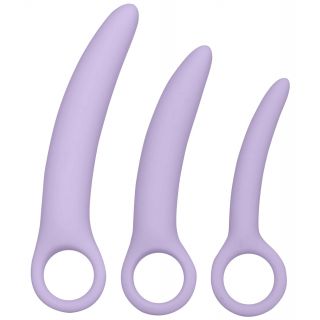 Cal Exotics® Dr. Laura Berman® Alena™ – Set of 3 Silicone Dilators – Purple