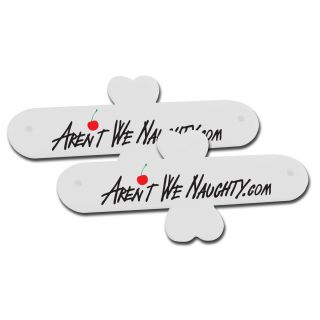 Aren't We Naughty "Pop-Me" Silicone Phone Stand - 2 Pack - White