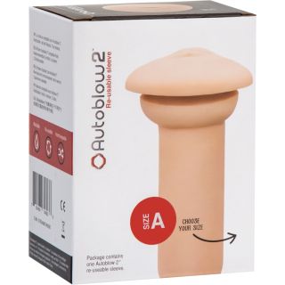 Autoblow 2 Reusable Mouth Sleeve - Size A - Beige