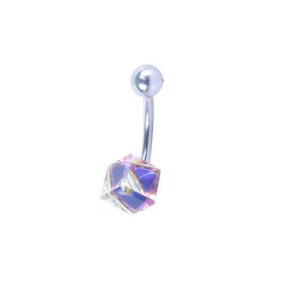 Belly Barbell - Purple Crystal