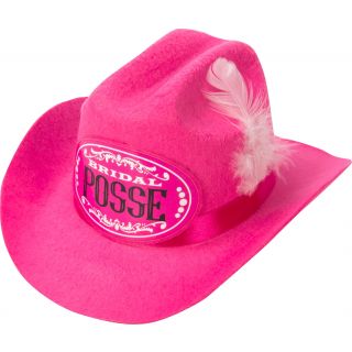 Bridal Posse - Clipon Cowgirl Hat - Pink