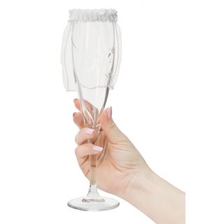 Bride To Be Bar Glass Veil - White