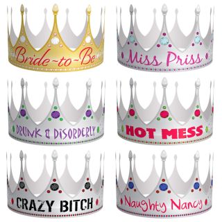Bride to Be's Party Crowns - 6 Pack