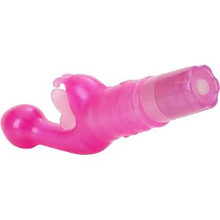 Butterfly Kiss Vibrator- Easy Push - Pink