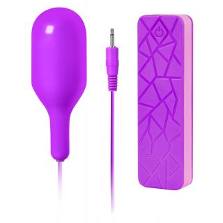 Buzzz - 3.5" Bullet Vibrator with Controller - Battery Operated - Purple