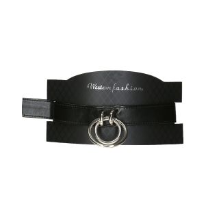 Western Fashion - Black Leather Choker