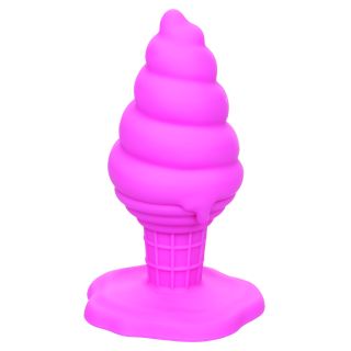 CaleXOtics – Naughty Bits – Yum Bum Ice Cream Cone - Silicone Butt Plug - Pink