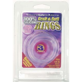 Silicone Cock And Ball Cock Rings