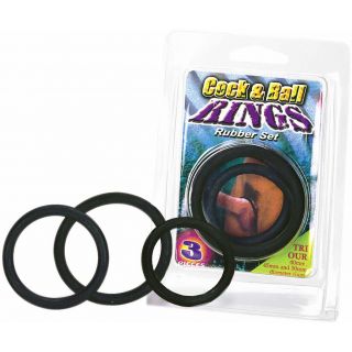 Cock and Ball Rings Rubber Set