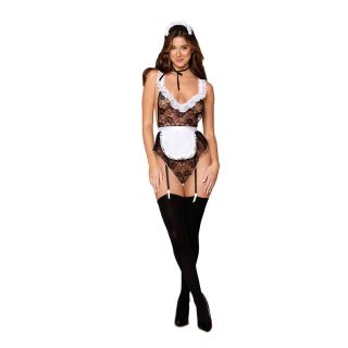 Dreamgirl – “French Maid Flirt” 4pc Costume – OS 