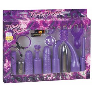 Dirty Dozen Sex Toy Kit - Purple