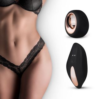 Pantyrebel – Remote Control Vibrating Lace Thong – Black – One Size