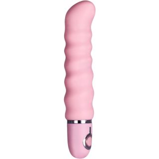 Elysium 7 Inch Rechargeable Silicone  Vibrator - Pink