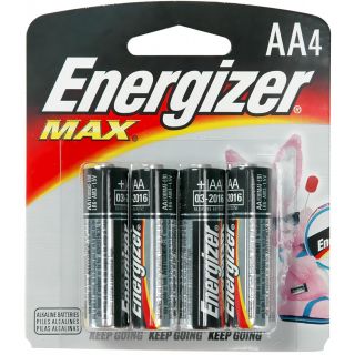 Energizer Alkaline AA Batteries - 4 Pack
