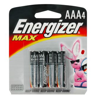 Energizer Alkaline AAA Batteries - 4 Pack