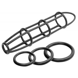 Fetish Fantasy Elite Cockcage and Ring Set - Black