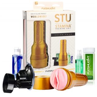 Fleshlight Stamina Training Unit Value Pack Bundle - Gold