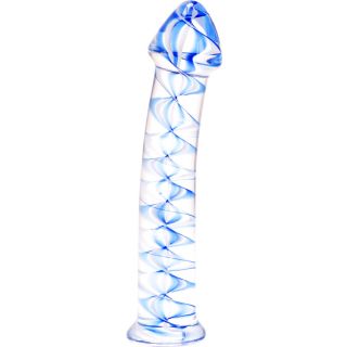 Kinx - G-Spot Glass Dildo - Blue