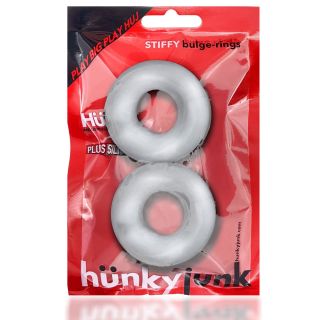 Oxballs - Silicone Hunky Junk - 2 Pack C-Rings - Clear Ice
