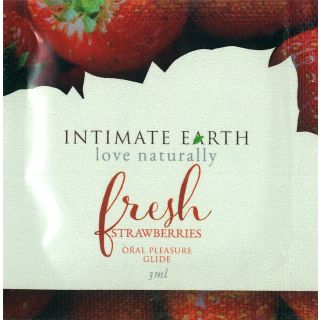 Intimate Earth Oral Pleasure Glide - Fresh Strawberries - 3ml/.1oz
