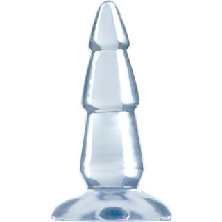 Jelly Crystal 6" Clear Rigid Butt Plug - Clear
