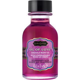 Kama Sutra Oil of Love Kissable Body Oil Raspberry Kiss (.75 fl oz / 22 ml)