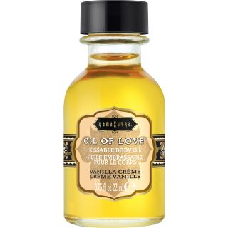 Kama Sutra Oil of Love Kissable Body Oil  Vanilla Creme (.75 fl oz / 22 ml)