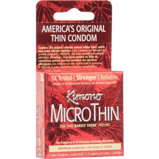 Kimono - Micro Thin Condoms - 3 Pack