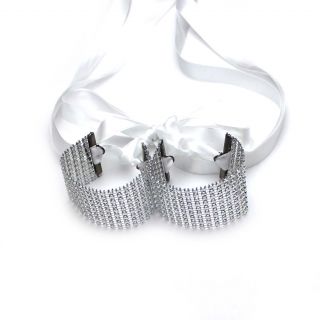 Kinky Cuff Tyes - Get Tyed - White