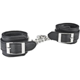Lux Fetish – Unisex Leatherette Cuffs – Black 