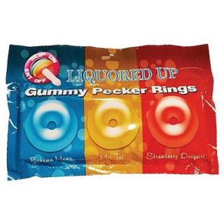 Liquored Up Gummy Pecker Rings