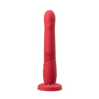Lovense - Gravity - Bluetooth® Automatic Thrusting & Vibrating Dildo – Red