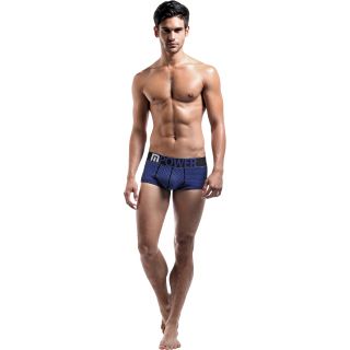 Male Power Half Moon Short - Honey Comb - Blue - L