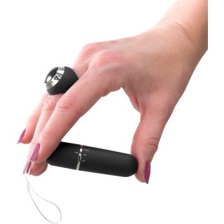 Nice Dream Bullet Vibrator With Remote Ring - Black