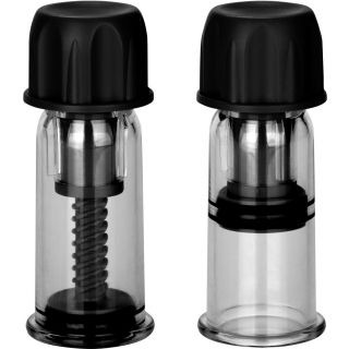 Nipple Play Vacuum Twist Suckers - Black