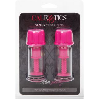 Nipple Play Vacuum Twist Suckers - Pink