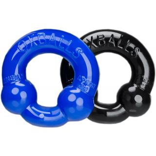 Oxballs – Ultraballs Cockring – 2 Pack -Black & Police Blue