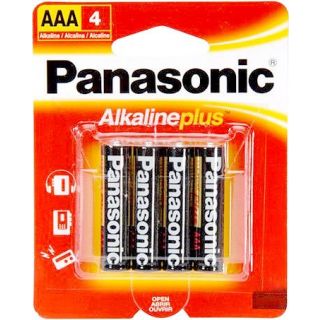 Panasonic Alkaline Plus AAA Batteries - 4 Pack