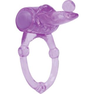 Pierced Tongue Pleasure Ring - Purple
