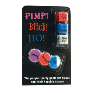 PIMP! BITCH! HO! Party Dice Game