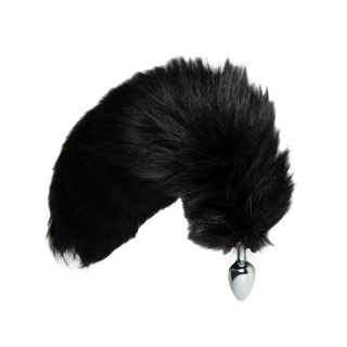 Touch Of Fur –  Black Fox Tail Butt Plug