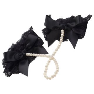 Playful in Pearls - Lacy Pearl Ankle Cuffs