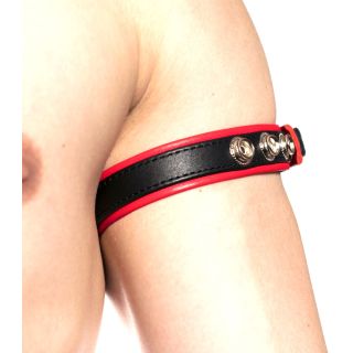 Prowler RED – Leather Bicep Band – Red